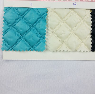 DG BITI 雙線小菱形 A100-31夾棉 絲絨外套用 側面照